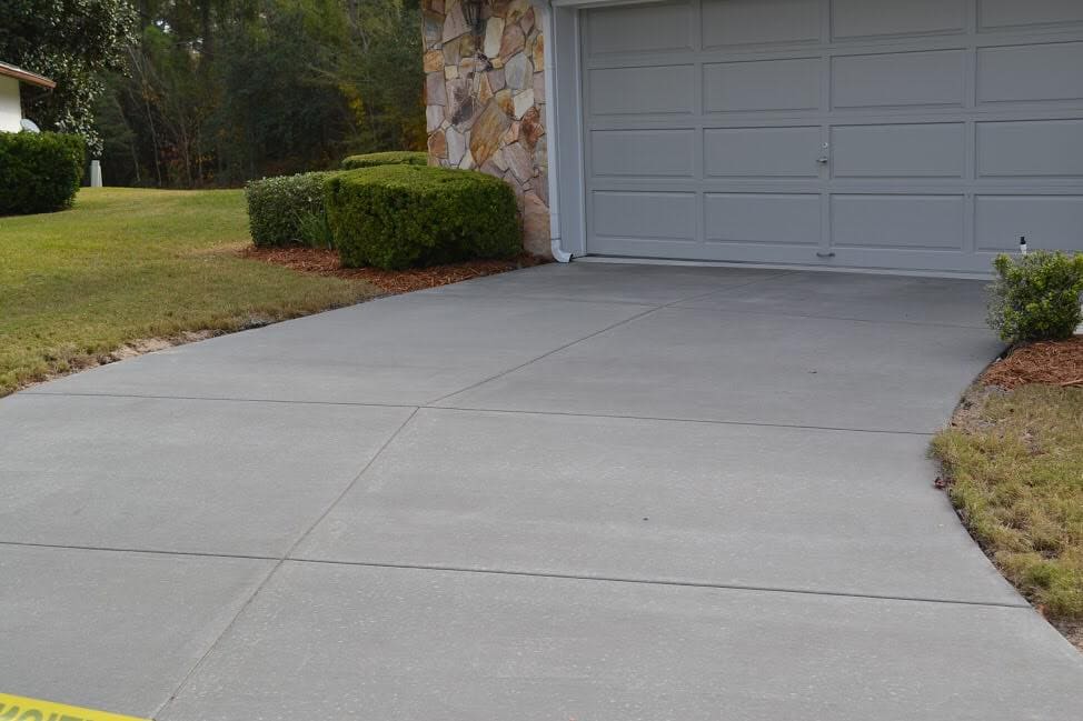 Exposed aggregate concrete driveway in Golden Grove
